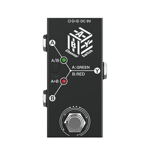 Instrument à pédale de guitare électrique à canal Sélecteur de ligne ABY universel Effecteur de guitare ABY Sélection de ligne à double canal