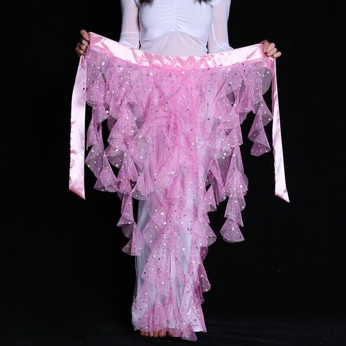 Écharpe De Hanche De Danse Du Ventre À Motif De Dentelle Brillante Pour Femmes,Écharpe De Danse Du Ventre,Décoration De Robes De Phtalie,Également