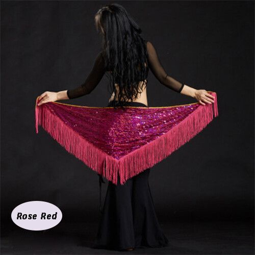 Ceinture De Danse Du Ventre À Franges Et Paillettes Pour Adultes,Écharpes De Hanche,Écharpe Financièrement,Olympiques De Danse Du Ventre Pour Femmes,Vêtements De Phtaline Sirène Orientale,Vente