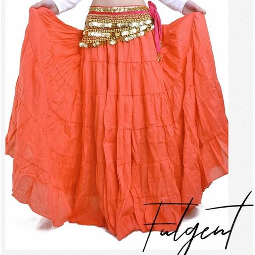 Jupe De Danse Bohème À Plusieurs Niveaux Pour Femme,Lin,Grand Ourlet,Tribal,Phtalshow,Maxi Long,1 Pièce