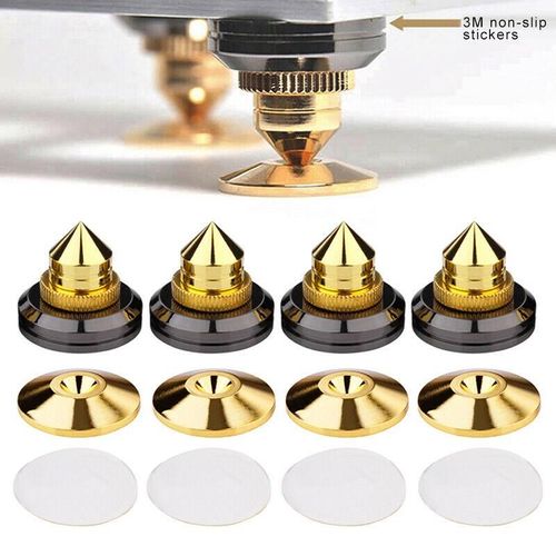 Jeu De Pointes De Haut-Parleur Plaquées Or,Supports De Haut-Parleur O Amplificateur De Caisson De Basses,Pieds D'isolation Colorés - Type Style A