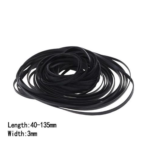 Bandes mixtes universelles pour Machine,en caoutchouc plat,pour enregistreur baladeur,lecteur CD DVD,2mm/3mm/4mm,50 pièces - Type 3mm