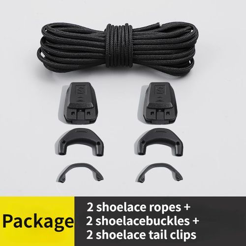 Kit De Lacets Rapides Pour Chaussures De Tennis Rondes Pour Enfants Et Adultes,Baskets De Course,Lacets Lumineux Pour Salomon,Sans Liens,Qualité,