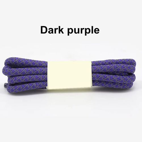 1 Paire Baskets Fluorescentes Sport Dentelle Polyester Paisley Lacets Réfléchissants Ronds Visible Cordon De Sécurité Chaussure Dentelle