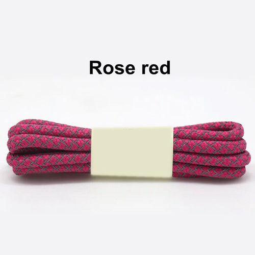 1 Paire Baskets Fluorescentes Sport Dentelle Polyester Paisley Lacets Réfléchissants Ronds Visible Cordon De Sécurité Chaussure Dentelle
