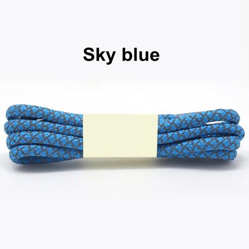 1 Paire Baskets Fluorescentes Sport Dentelle Polyester Paisley Lacets Réfléchissants Ronds Visible Cordon De Sécurité Chaussure Dentelle