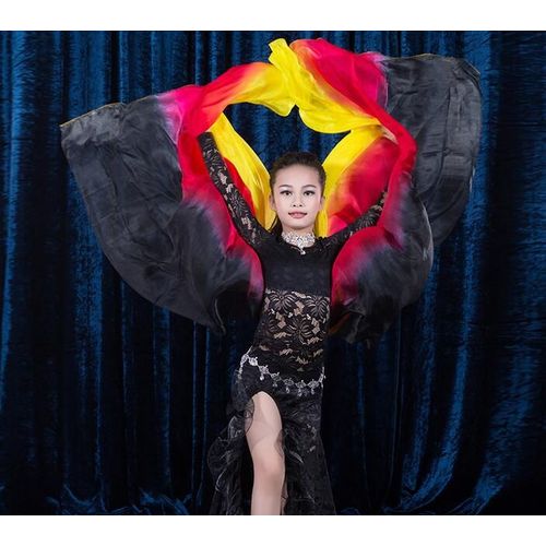 Injgradient-Écharpe De Brevdu Ventre Pour Enfant,Voile,Châle,X 90cm,Documents Assortis,,200