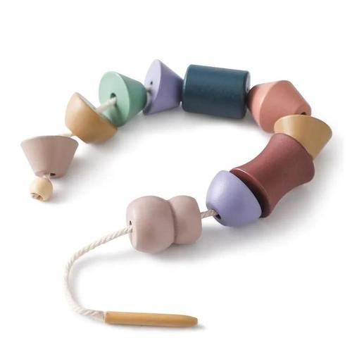 Jouets D'enfilage D'animaux En Bois Pour Bébé, Décennie S De Jeux De Société, Perles, Cadeau-Shape Rope