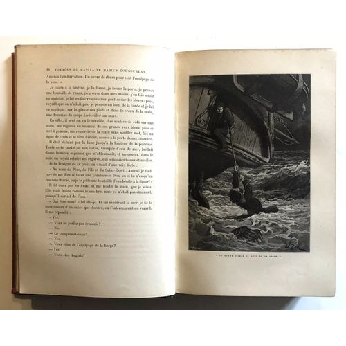 Mouton Eugène | Voyages Et Aventures Du Capitaine Marius Cougourdan, 1891 | [Livre Ancien] Très Bon État.