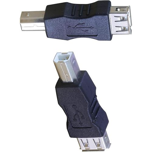 USB 2.0 A Femelle à USB B mâle Adaptateur d'impression USB Adaptateur USB AF/BM 2 pièces