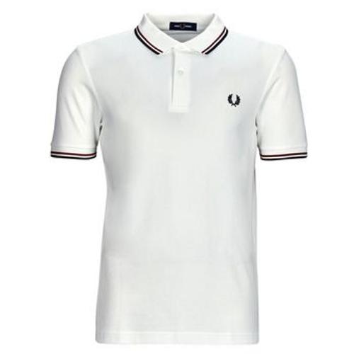 Polo Fred Perry Twin Tipped Fred Perry Shirt Blanc