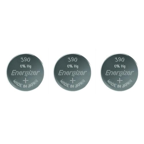 ENERGIZER Lot de 3 Blisters de 1 Pile Oxyde d'Argent pour montre 390/389 SR54 SR1130W