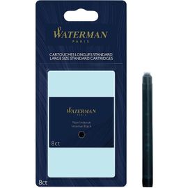 Waterman Etui De 8 Cartouches D'encre Longues Standard Noir