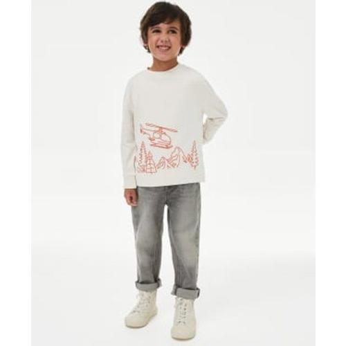 Top 100 % Coton À Motif Hélicoptère (Du 2 Au 8 Ans) - Multicolore