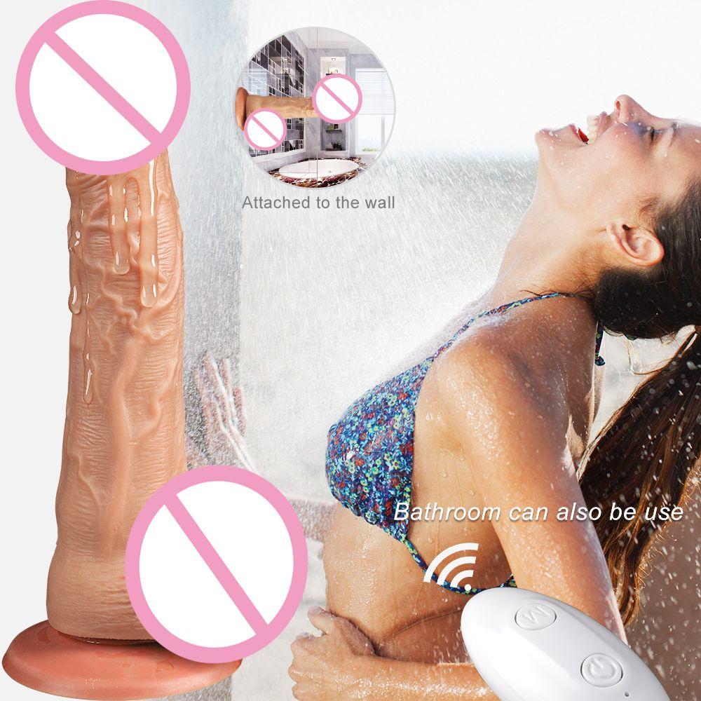 Gode Vibrant Realiste pour Femme, Jouet Sexuel, Gros Penis avec Ventouse,  Bite Telecommandee Sans Fil | Rakuten