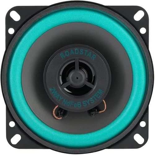pour Haut Parleur Voiture 6cm pour Haut Parleur Voiture LED Voiture Tweeter klaxon 4 Pouces 100W Super Puissance Haut-Parleur Porte véhicule Musique Audio Haut-parleurs Noir + Vert