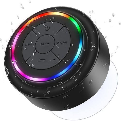 Haut-Parleur de Douche Enceinte Bluetooth Étanche Portable avec FM Radio pour Camping Voiture Voyage Paires à Tous Les appareils Bluetooth Samsung PC iPhone
