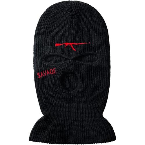 Balaclava De Visage Tricoté,Casquette D¿Hiver Cagoule 3 Trous Pour Adulte,Bonnet Homme Femme Chaud