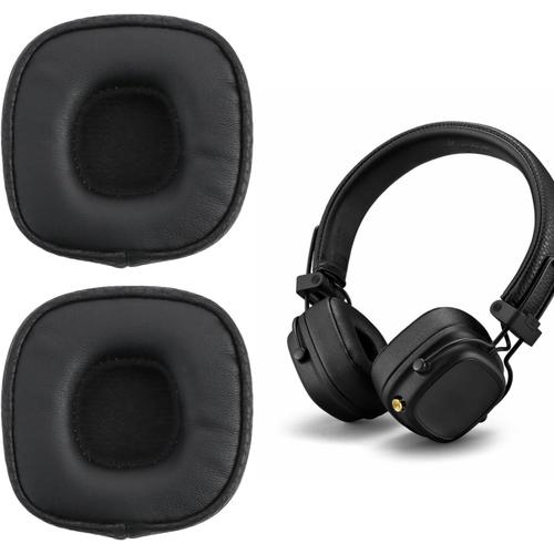 1 Paire Coussinets de Rechange pour Marshall Major III,Remplacement Coussins d'oreille Oreillettes Mousse à Mémoire,Housse Casque Mousse D'isolement de Bruit pour Marshall Bluetooth