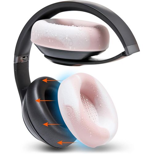 SweatZ Studio Pro-Housses de Protection pour écouteurs Beats Studio Pro fabriquées par Cushions|Résistant à la Transpiration et Facilement Lavable|Pink Marble