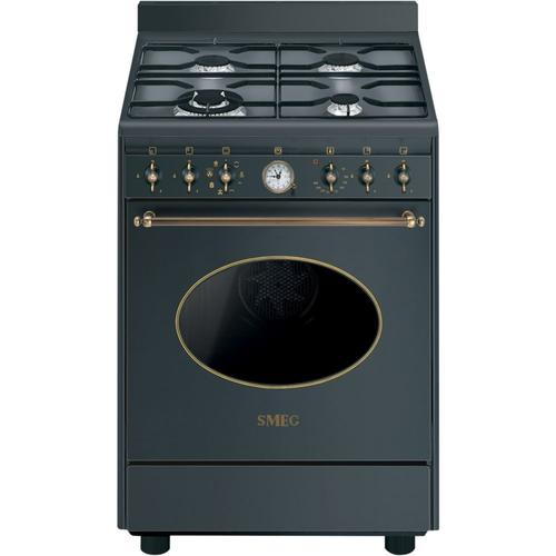 Smeg - Cuisinière gaz CO60GMA - Gris