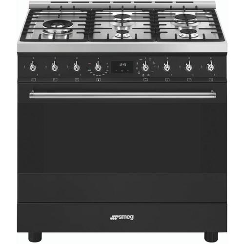 Smeg - Piano de cuisson gaz SMEG C95GMCMB2 - Noir