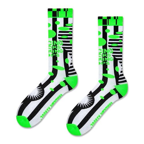 Zooksy Chaussettes Fluorescentes Années '90 Néon Uv Vert Lumineux, 41-46, Equality