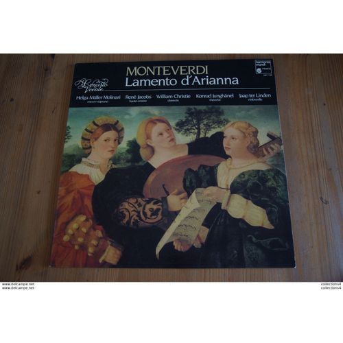 Monteverdi Molinari Rene Jacobs Lamento D Arianna Lp 1984 Avec Livret Valeur+