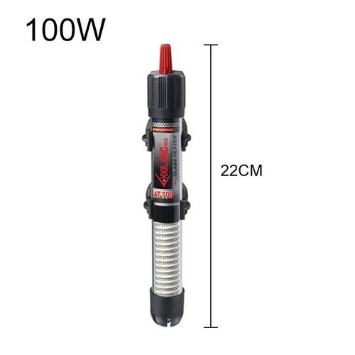 Chauffe-Eau Automatique En Verre Avec Couvercle De Protection,Thermostat Pour Aquarium,Accessoire Précieux Pour - 100w[B24731]