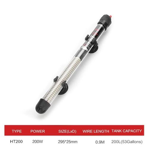 Thermostat À Température Réglable Submersible,Tige De Chauffe-Eau Pour Aquarium- 200w-Eu Plug 220v