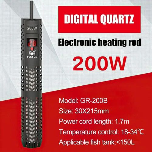 Chauffe-Eau Numérique Réglable Avec Contrôle Lcd,Affichage Constant,Température Du Poisson,Subsn,Aquarium Le Plus - 200w-Eu Plug