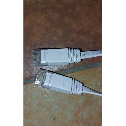 Jonifun câble réseau blanc cat6, 10 mètres