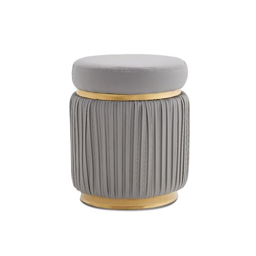 Pouf Haut De Gamme Gris - Harmonie