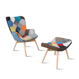 Fauteuil Scandinave Patchwork - Stockholm