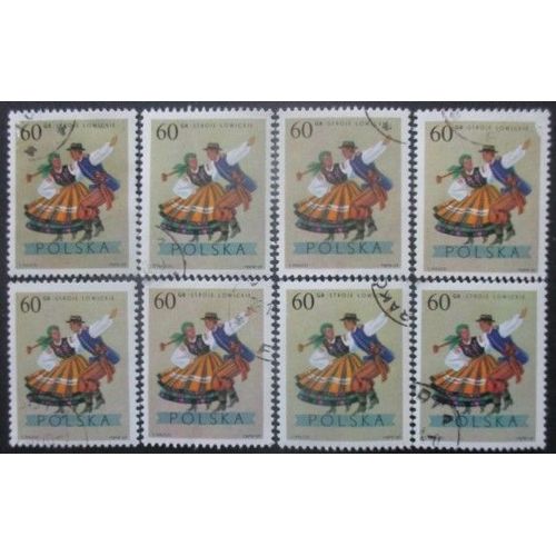 Pologne N°1802 X 8 Oblitéré