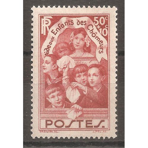 312 (1936) Aide Aux Enfants Des Chômeurs N* (Cote 5,35e) (9720)