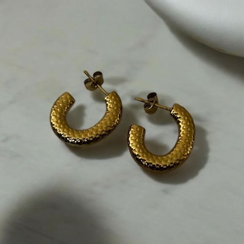 Boucles D¿Oreilles Femme Créole Plaqué Or