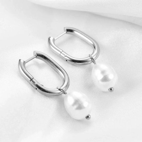 Boucles D¿Oreilles Perle En Argent