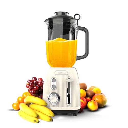 Power Black Titanium RetroBeige Batidora de vaso Cecotec