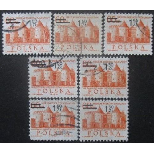 Pologne N°2044 X 7 Oblitéré
