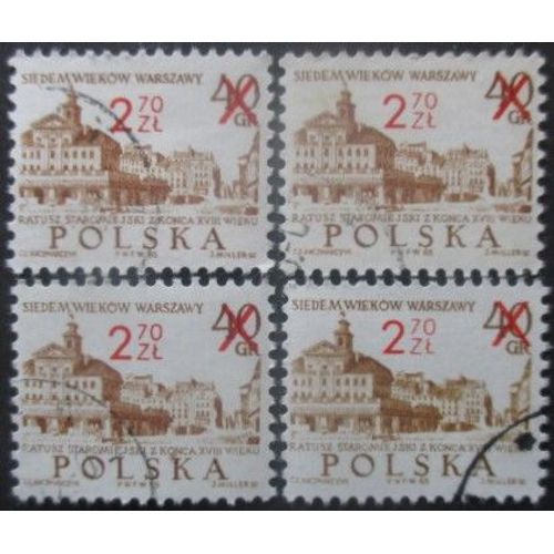 Pologne N°2045 X 4 Oblitéré
