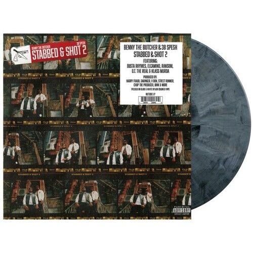 Benny The Butcher & 38 Spesh - Stabbed & Shot 2 [Vinyl Lp] Black, Colored Vinyl, White