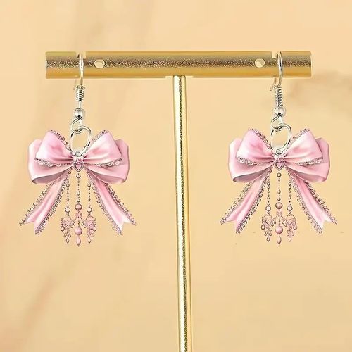 Boucles D'oreilles Acétate Rose