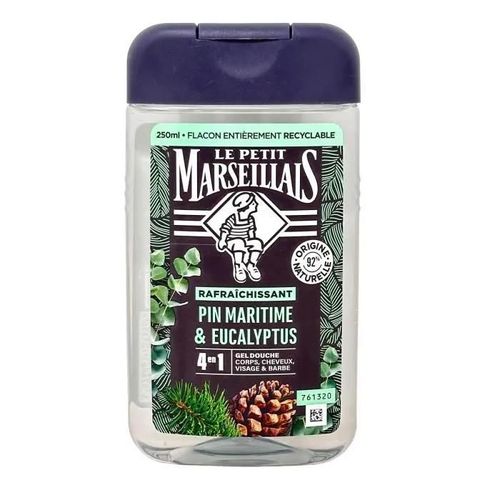Le Petit Marseillais - Le Petit Marseillais Douche Homme Pin Maritime&eucalyptus 250ml Gel Douche 250 Ml 
