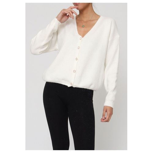 Gilet Cardigan Blanc Femme