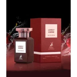 Eau De Parfum Lovely Chèrie 80ml De Alhambra Arabian Fragrance De Dubai Pour Femme De Cerise Noir, Cerise Griotte, Ambre 