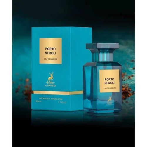 Eau De Parfum Porto Neroli 80ml De Alhambra Arabian Fragrance De Dubai Pour Homme De Fleur D?Oranger, Lavande, Romarin 