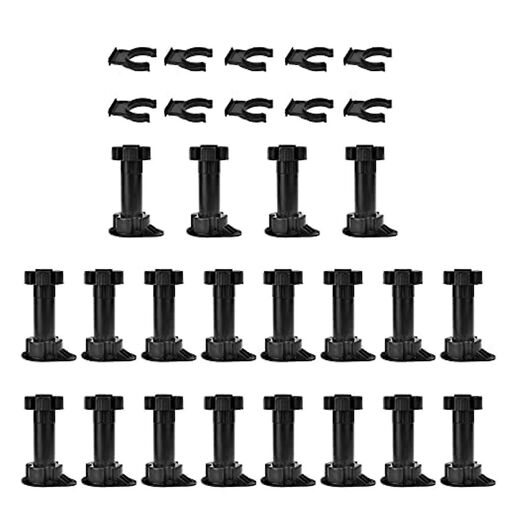 20 Pcs Meubles Pieds Réglable Armoire Pied Pied Unité Cabinet Pieds...