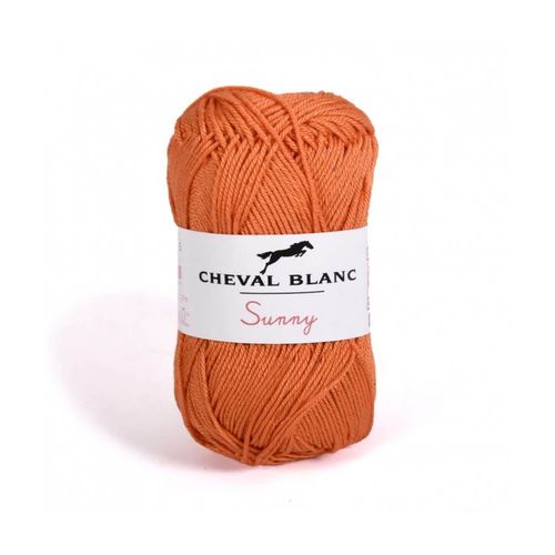 Pelote De Coton À Tricoter Sunny Uni - Cheval Blanc - Ppsc 271 Orange