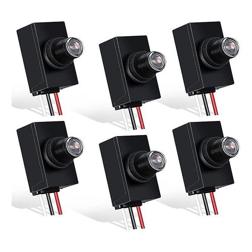 6 Paquets De Capteur Du Crépuscule À L¿Aube Pour L¿Éclairage Extérieur 120-277v Interrupteur Photoélectrique Capteur De Lumière De Cellule Photoélectrique
